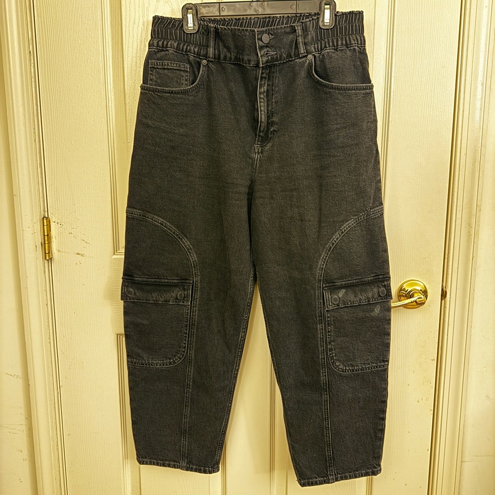 All Saints Dark (Gray & Black) Relaxed Jeans